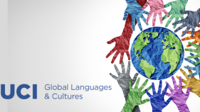 Global Cultures Logo Image (showing hands around globe)