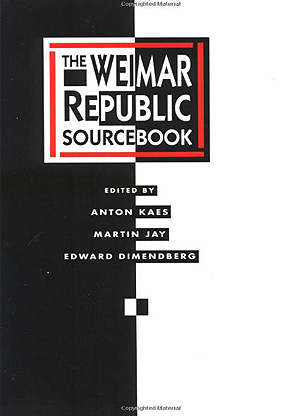 The Weimar Republic Sourcebook