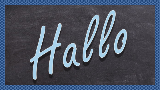 German 'Hello'