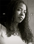 Black and white photo of Desha Dauchan 
