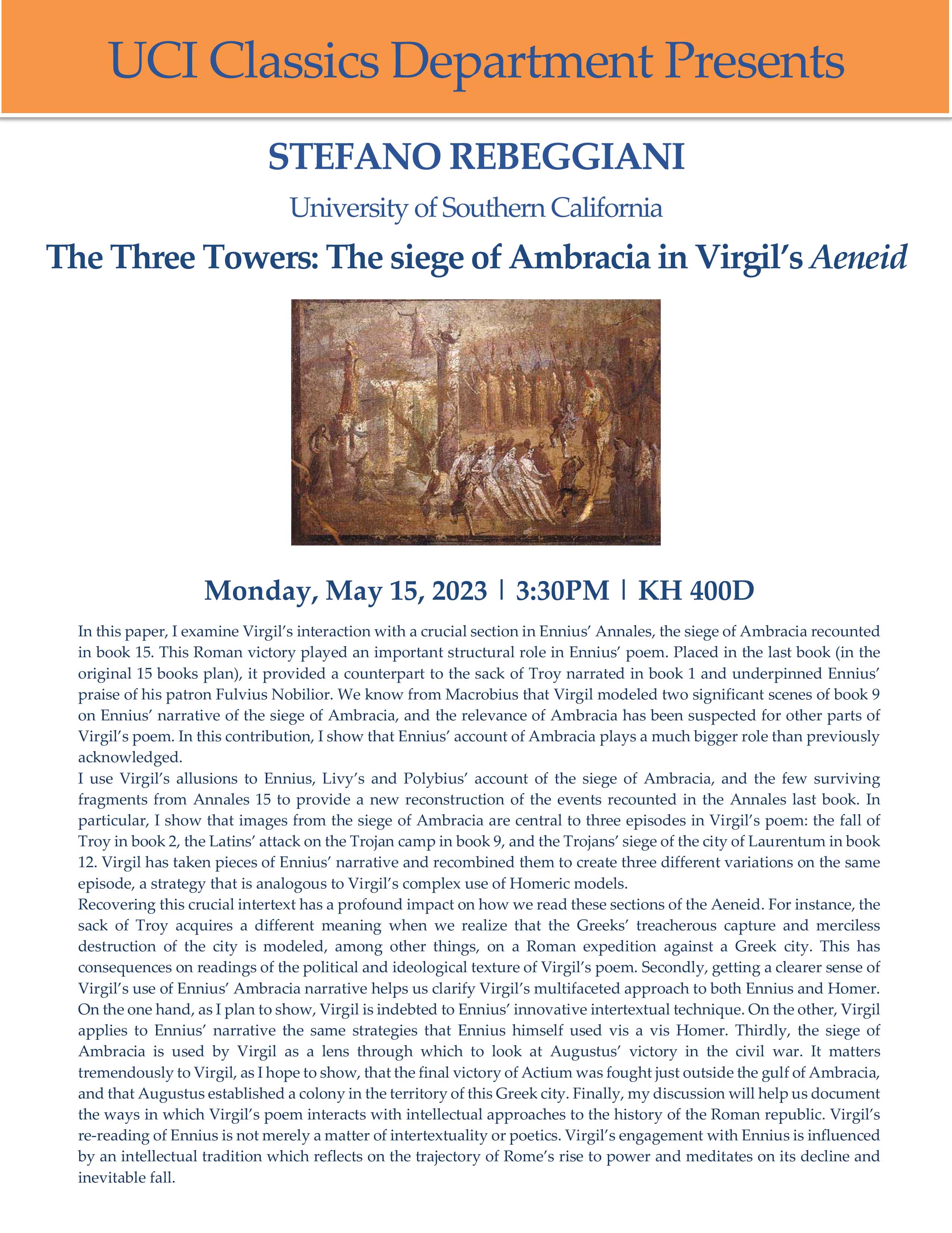 Stefano Rebeggianai May 15 at 3:30PM in KH 400D
