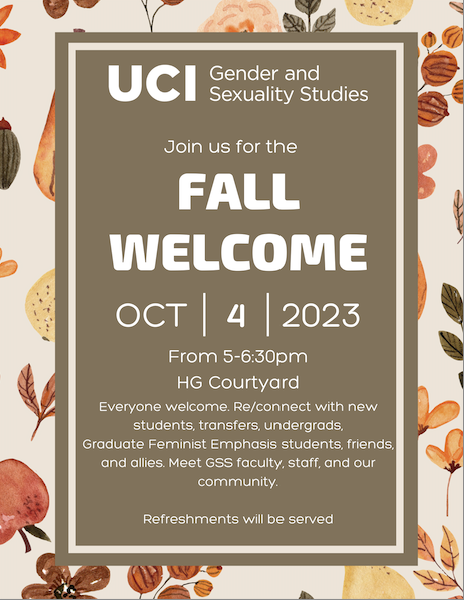 GSS Fall Welcome