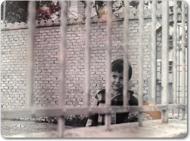 Italian Child through fence 1978-79