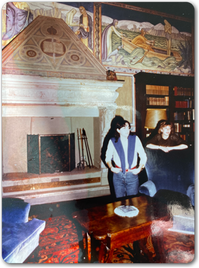 Deanna and Florence roommate Valeria Spadoni at Johns Hopkins Villa Spelman Study Center 1985-86