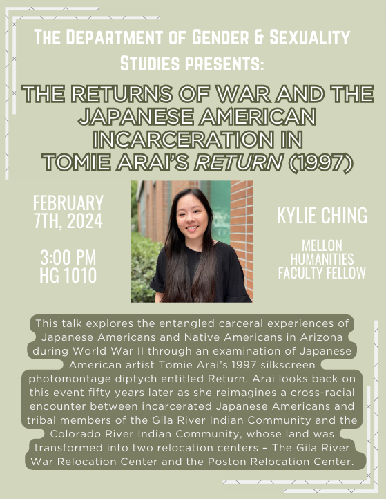 Mellon Faculty Fellow Talk- Kylie Ching