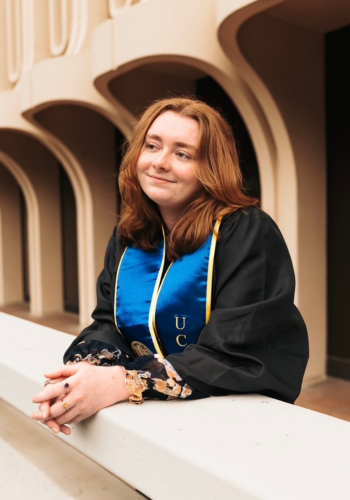 Photo of Alyssa Campbell in a graduation gown