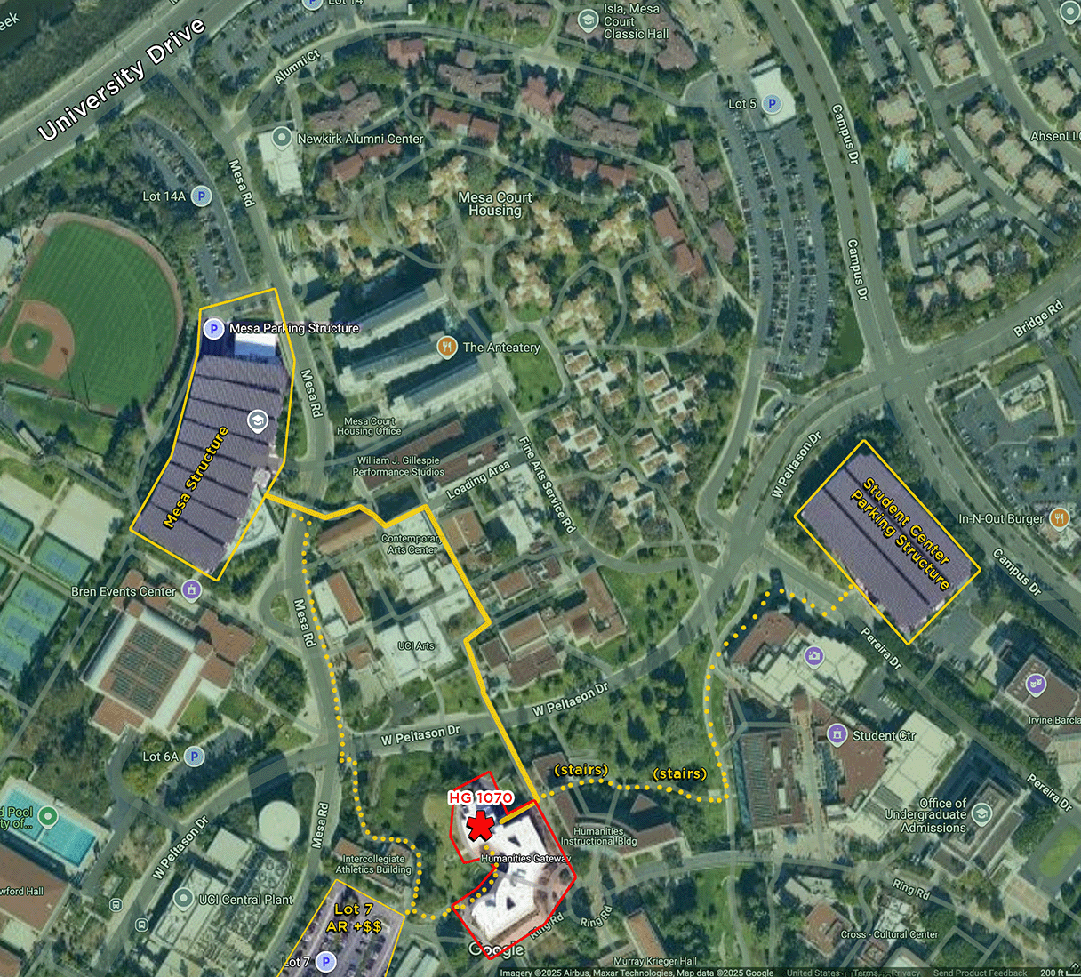 Map to HG 1070