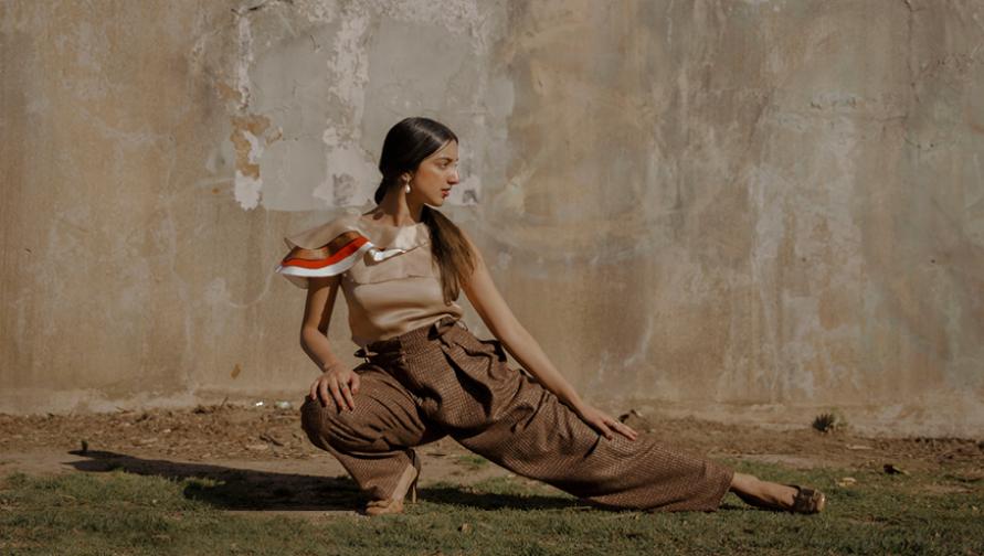 Aditi Mayer striking a pose 