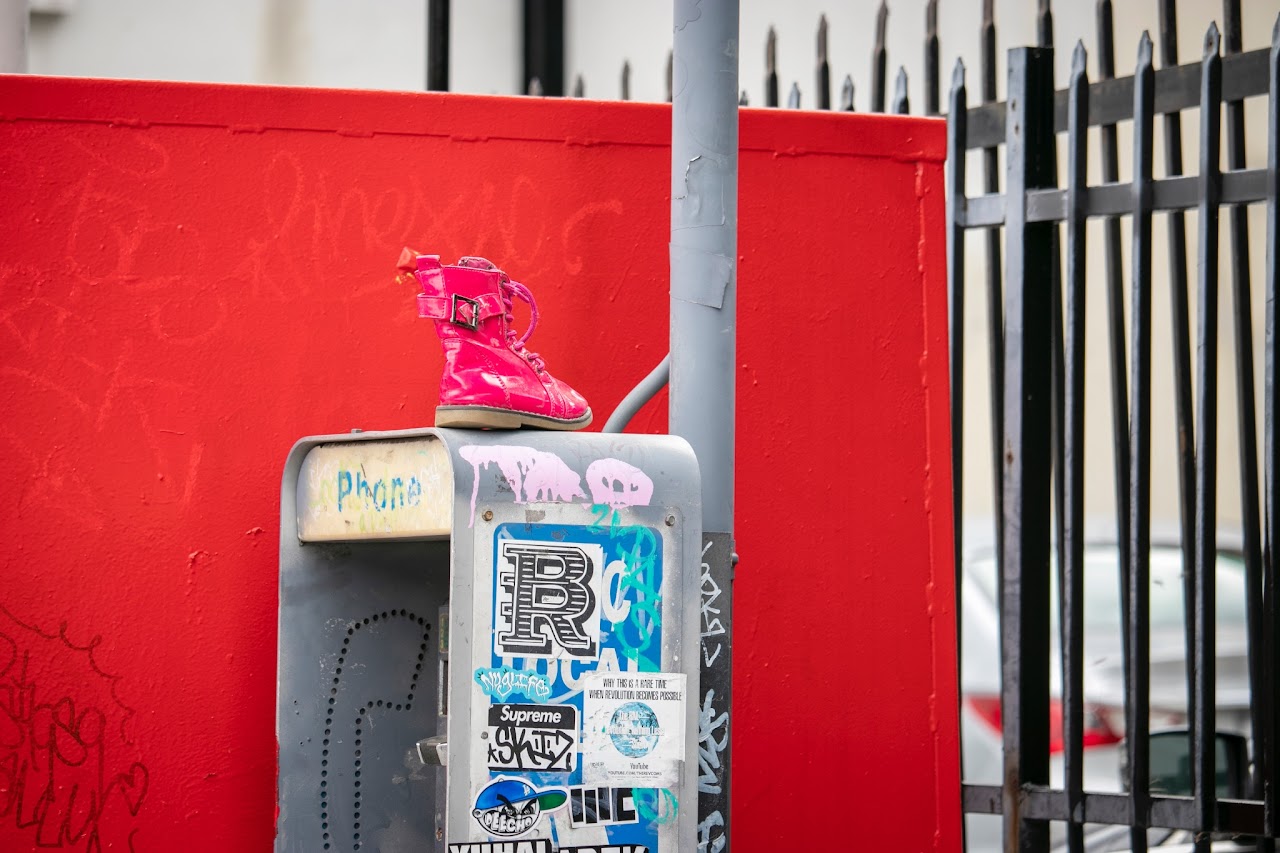 Photo of telephone booth in Los Angeles' Koreatown.by Jiwon Lee