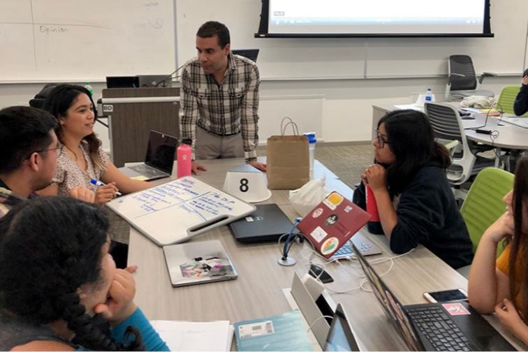 teacher and students in classroom