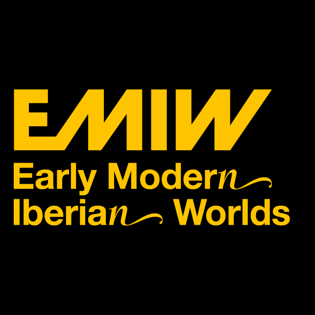 Black background with yellow text saying EMIW Early Modern Iberian Worlds 