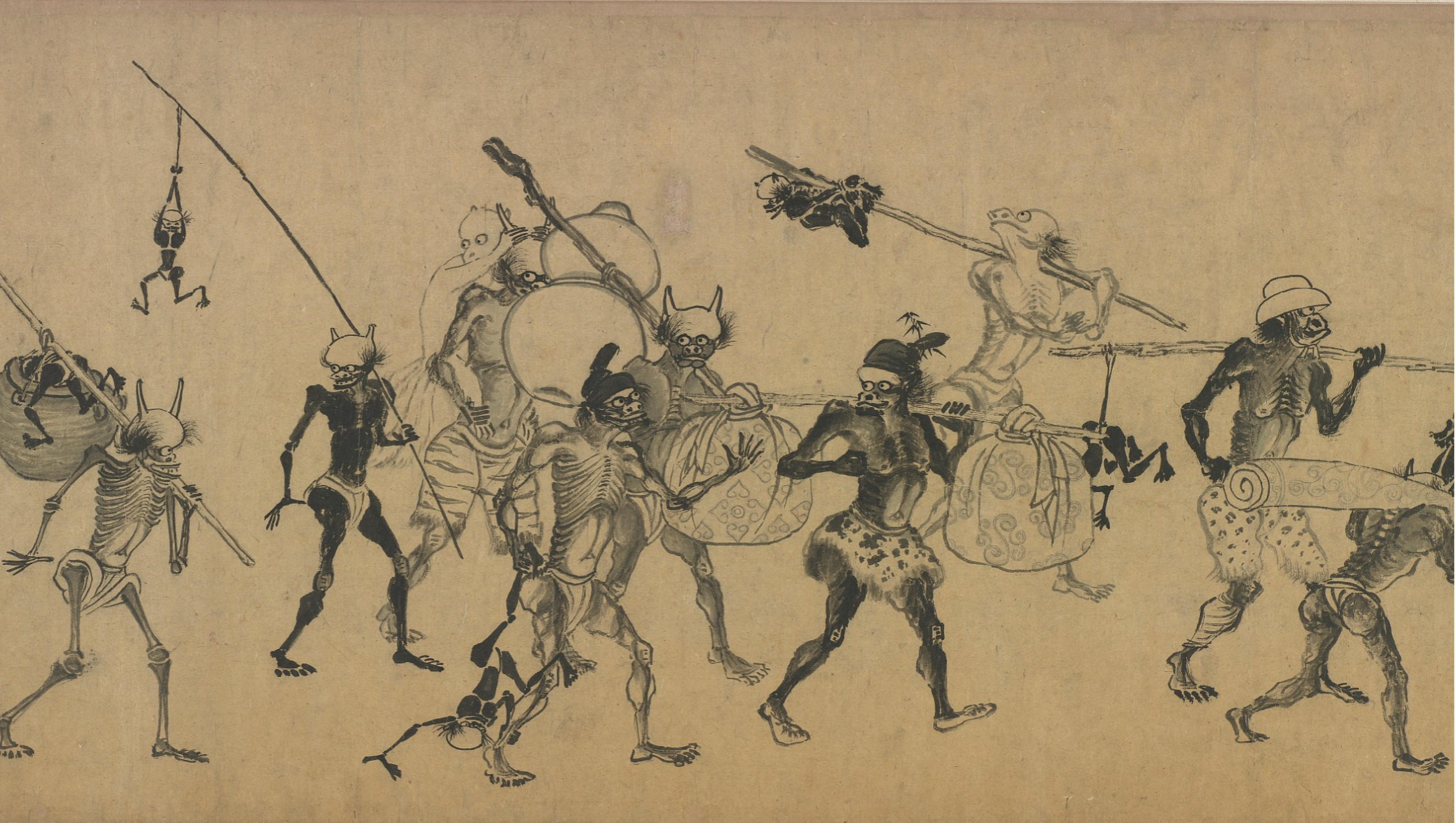 13th century scroll of Chinese demon slayer Zhong Kui