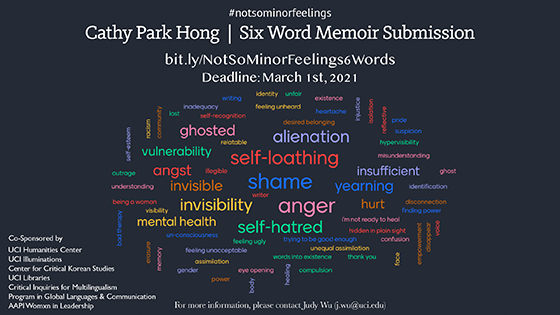 Announcing #NotSoMinorFeelings Six Word Memoir Project