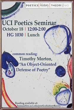 UCI Poetics Seminar 2013