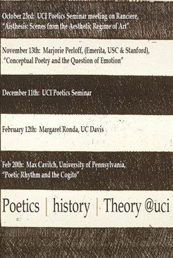 UCI Poetics Seminar 2014