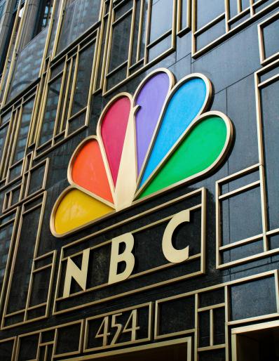 A building with the NBC logo on it