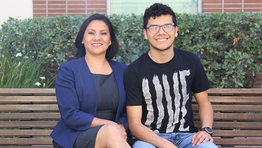 Araceli Calderón and son Brandon Amezcua