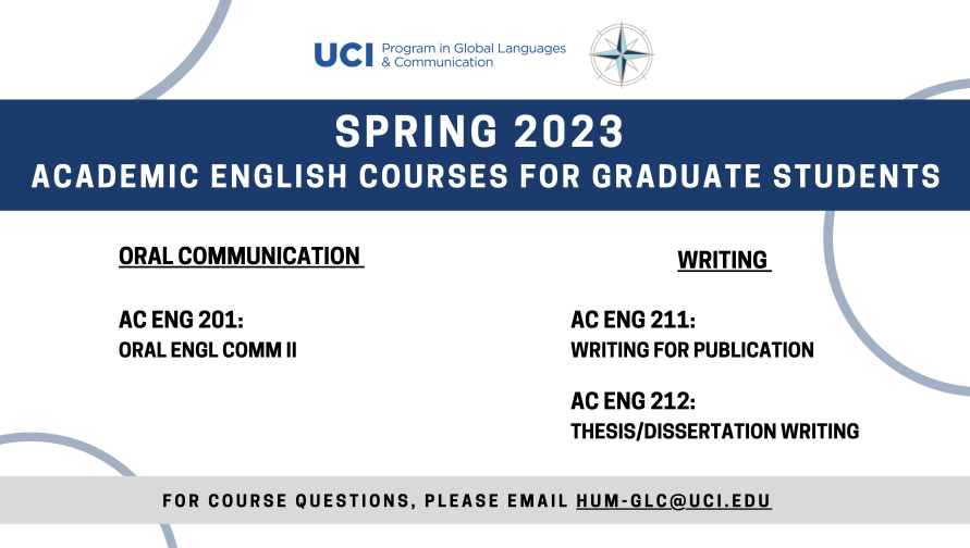 Spring 2023 AE Graduate Course Flyer