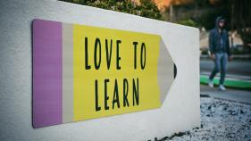 Image that says "Love to Learn"