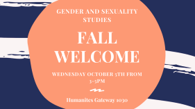 Gender and Sexuality Studies Fall Welcome 2022