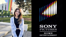Kai-Ting Ko with the Sony Pictures Logo