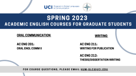 Spring 2023 AE Graduate Course Flyer