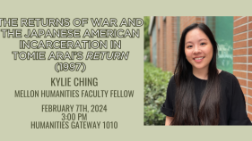 Mellon Faculty Fellow Talk- Kylie Ching