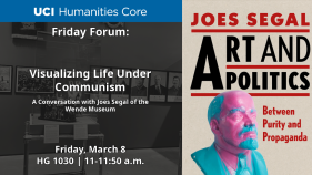 Promotional image for upcoming Friday Forum featuring Joes Segal