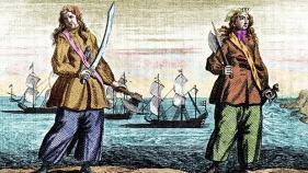 Female Pirates Anne Bonny and Mary Read, 1720