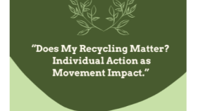 Does my recycling matter?