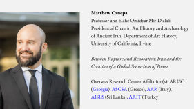 Matthew P. Canepa, professor and Elahé Omidyar Mir-Djalali Presidential Chair in Art History and Archaeology of Ancient Iran, receives Multi-Country Research Fellowship.