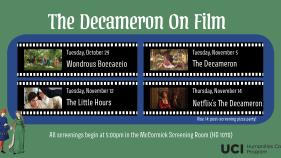 film screening series of various film adaptations of the decameron