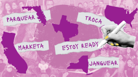 Spanglish terms on map