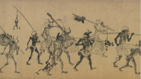 13th century scroll of Chinese demon slayer Zhong Kui