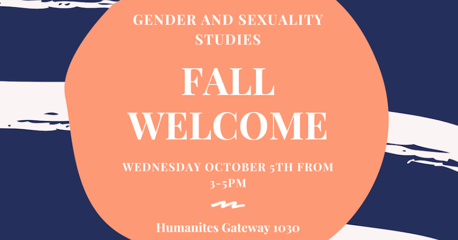 Gender and Sexuality Studies Fall Welcome 2022