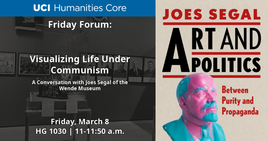 Promotional image for upcoming Friday Forum featuring Joes Segal