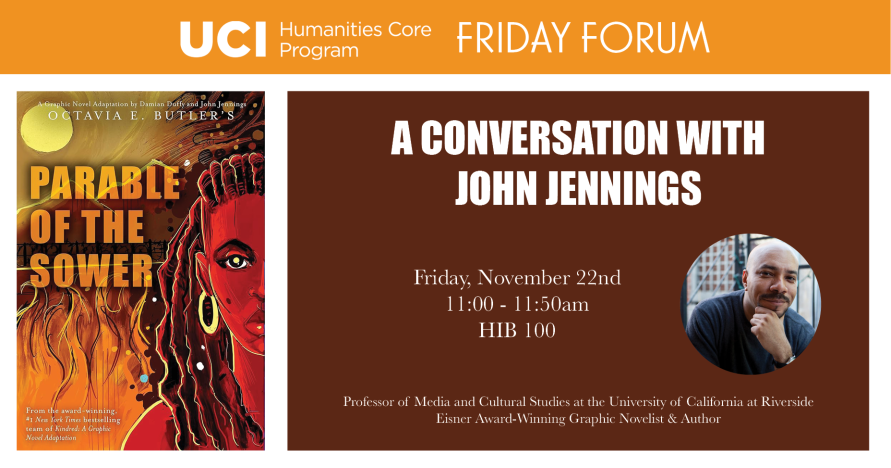 promotional image for friday forum