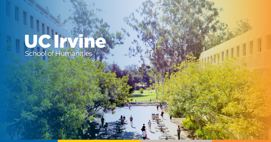 MKH Pavilion, text reading: UC Irvine School of Humanities