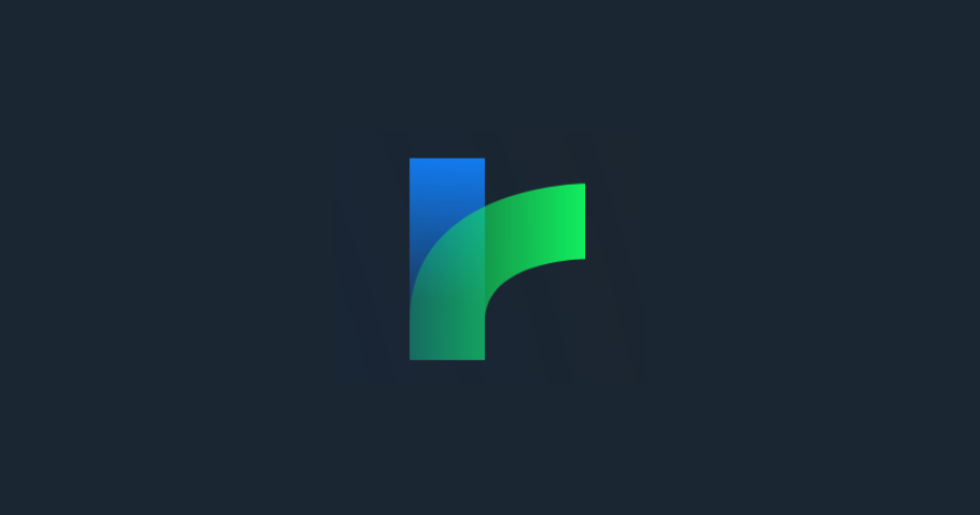 digital software logo for Twine - blue and green branches that form an 'r'