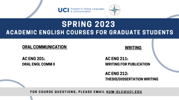 Spring 2023 AE Graduate Course Flyer