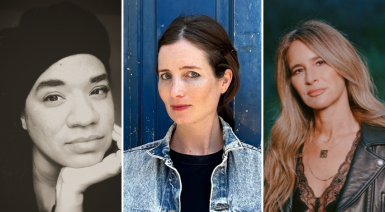 Profile images of the three writers
