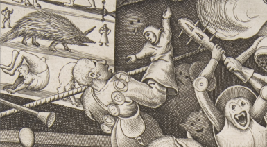 greyscale humanoids and animals
