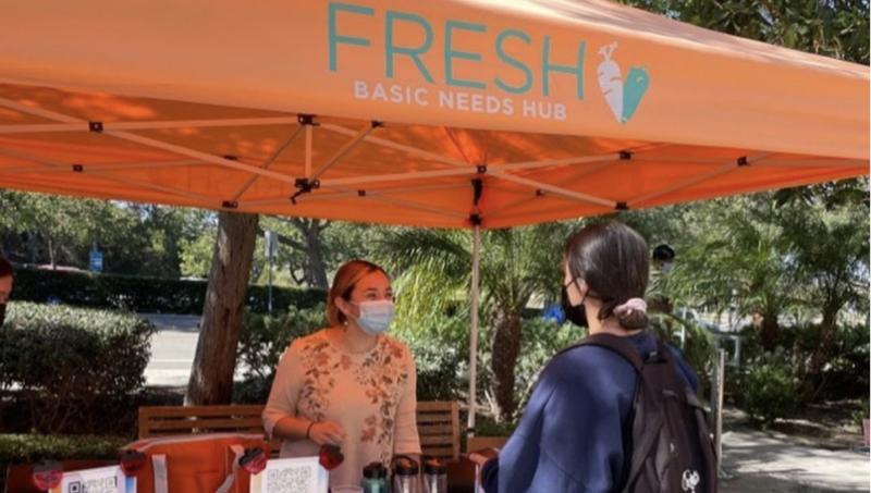 English student Jocelyn Mendoza interned for UCI's FRESH Basic Needs Hub as part of the UCI English Internship Program