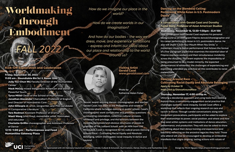 graphic poster for Fall 2022 events