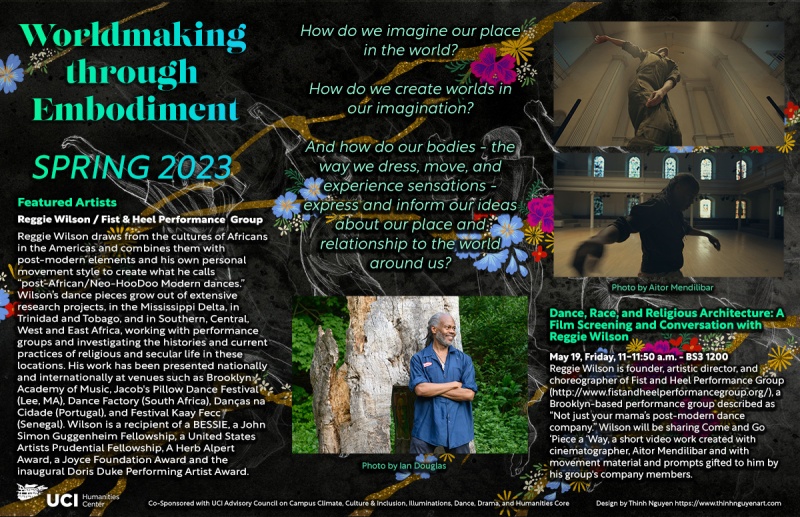 graphic design poster for Spring 2023 events