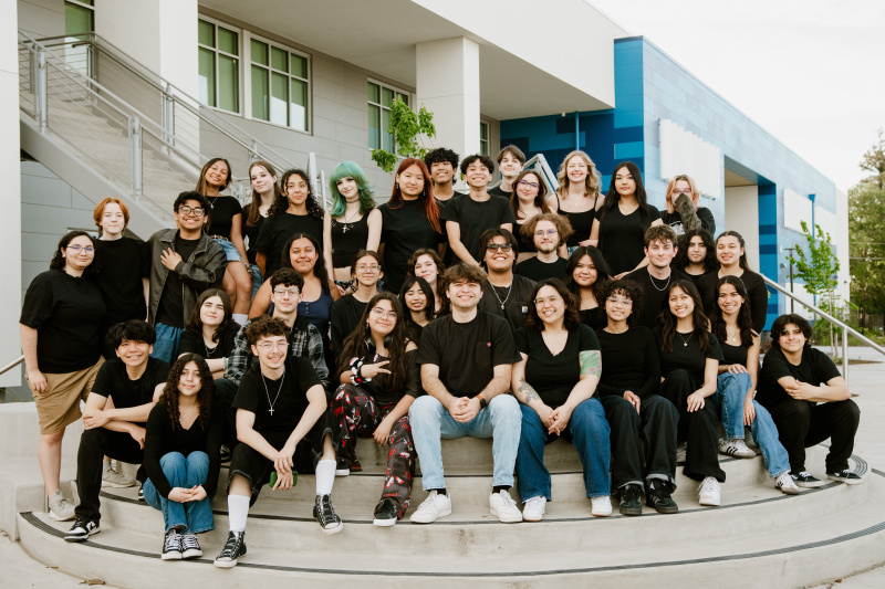 Leilani Kalb and her theater students