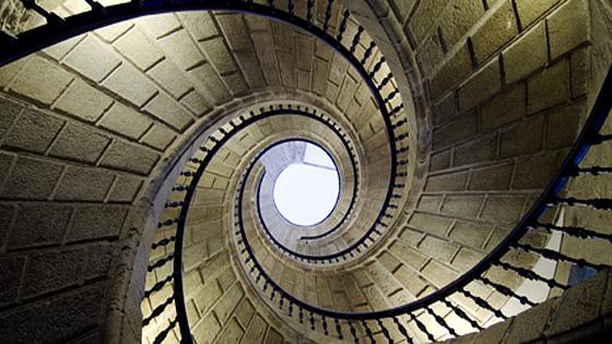 Winding staircase