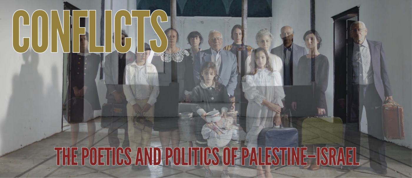 A photo from the cover if the book Conflicts: The Poetics and Politics of Palestine-Israel (Fordham University Press, 2024), from Liron Mor, associate professor of comparative literature