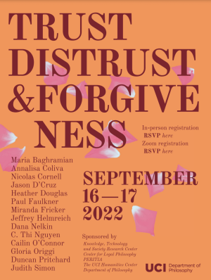 trust distrust and forgiveness conference