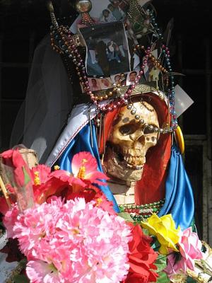 Santa Muerte statue south of Nuevo Laredo, Tamaulipas, Mexico